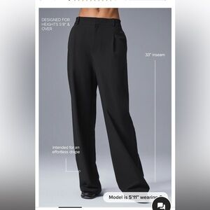 ALO High waist pursuit trousers, regular length, XXS NWT